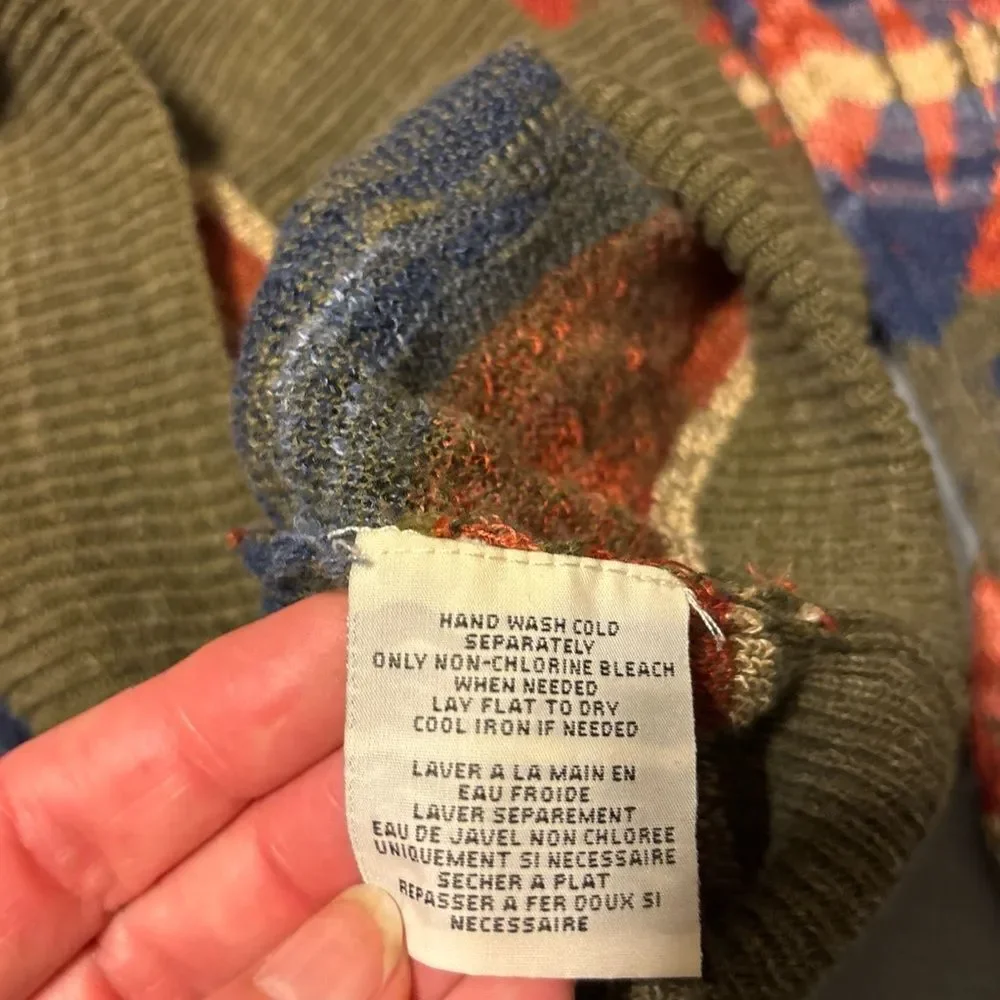 Ralph Lauren vintage Denim and Supply Aztec pattern Knit Sweater small - Picture 4 of 8